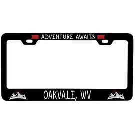 Oakvale West Virginia Vanity Metal License Plate Frame
