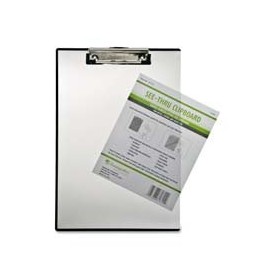 Baumgartens : Double Panel See-Thru Clipboard, 9"x13-1/2", Clear -:- Sold as 2 Packs of - 1 - / - Total of 2 Each