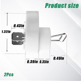Shengsenfu 2Pcs Thermal Cutoff Switch 152°C Compatible with Raypak 005899F Zodiac R0012200, Pool Heater Rollout Switch Thermal Cut Off Fuse Replacement Kit Pool Heater Parts & Accessories for Raypak