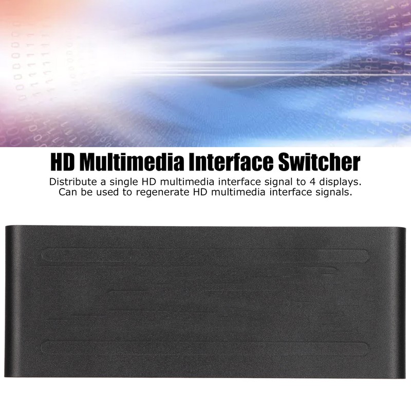 1x4 HD Multimedia Interface Splitter 4K 60hz 4 Port HD