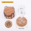 WLWNWFT Wood Coasters for Drinks with Bottle Opener Holder Set
