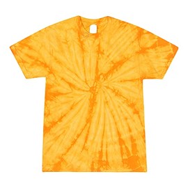 Tie Dye Unisex T-Shirts Kids Gold (2-4), X-Small