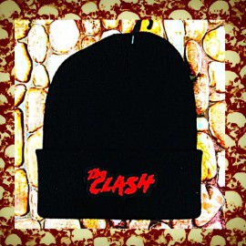 THE CLASH BLACK PATCHED BEANIE ( ALSO OTHER COLORS )  NECKLACE