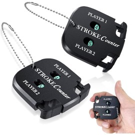 Golf Score Counter, 2 Player Stroke Counter Golf Score Indicator Mini Golf Score Counter Portable Golf Counter, putt Score Counter (2 Pieces)