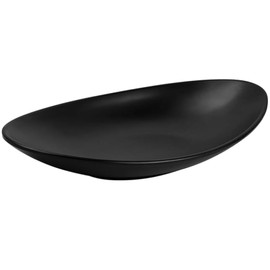 Alrens Key shell black, oval key tray, key tray, cosmetic tray, entrance area bowl, tray, decorative bowl