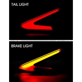HAKA TOUGH LED Smoked Tail Lights for Can-Am Maverick R Accessories 2024+, LED Taillights Rear Brake Stop Lights for Can Am Maverick R MAX X RS 2024+,Replace #710007646, 710007647