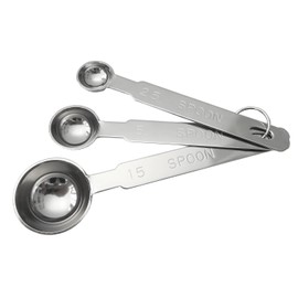 エムテートリマツ 18-8 極厚計量スプーン3本組 0923801 シルバー