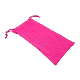WS UK Soft Microfibre Sunglasses Case with Drawstring [Hot Pink, Pack of 3]