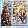CharmBurst 6 Stück Schneeflocken Fensterbild, Abnehmbare Selbstklebende Statische PVC Fensterdeko,