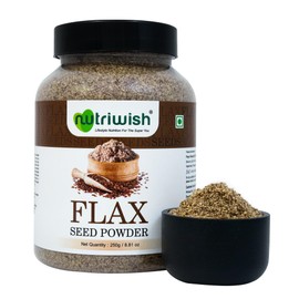 Nutriwish Flax Seed Powder, 250 g | Alsi Powder | Rich in Fiber |