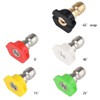 5 Pack Pressure Washer Spray Nozzles Tips + 40 Pcs