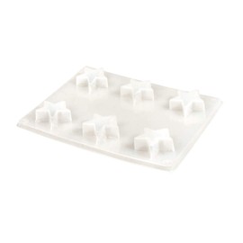 Rayher 36099000 stampo con stelle, diametro 3,6cm, 6 stelle, da riempire con calcestruzzo creativo, Raysin, cera, sapone, cioccolato, ghiaccio e altro