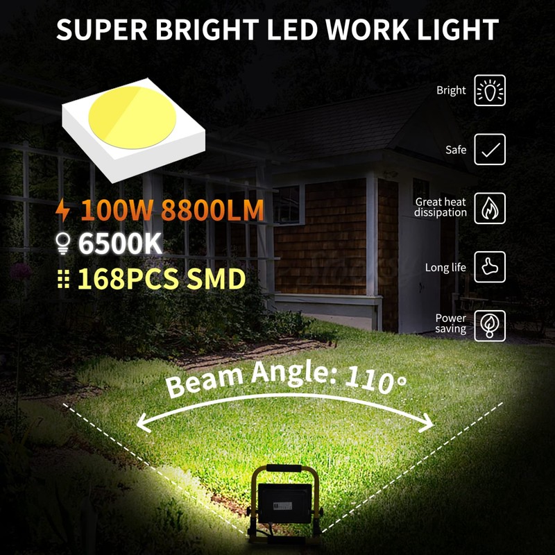 Aigostar LED Construction Spotlight 20 W 1800 LM (Replaces 180