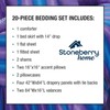 Stoneberry Home® 20-Piece Bed Set Full Cotton,Polyester Marie