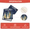 Artoid Mode Xmas Trees Snowflakes Blue Merry Christmas Table Runner,