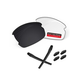 iLikeo PRO+ Polycarbonate Non-Polarized Replacement Lenses & Rubber Kits for Oakley Flak 2.0 XL OO9188 Sunglasses - Transparent Photochromic