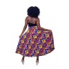 Handmade In Ghana African Print High Waist Elastic Skirt With