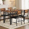 IRONCK Dining Table Set for 4, Wood Kitchen Table with