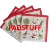 Twelve 12 Days Christmas Paper COCKTAIL Napkins for Oyster Shell