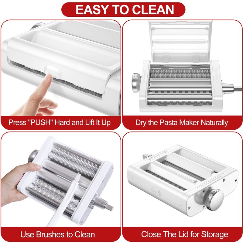 RETHONE Pasta Maker Attachment for KitchenAid Stand Mixers -3 in