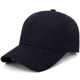 ANGYBEFUN Gorras de Béisbol para Hombre - Mujer Sombrero Casquillo de Tenis Hip Hop Baseball Algodón Cap Trucker Camionero, Unisex Adulto, Talla única, Ajustable (Negro)