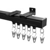 Hoeflife Curtain Track Ceiling Mount heavy duty sliding Curtains Tracks