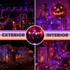 MXCOCO 10m Luz Solar 100 Leds para Exterior de Halloween,