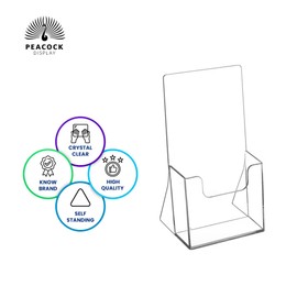 PEACOCK DISPLAY pocket brochure holder (acrylic 2)