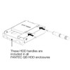 FANTEC QB Bracket 25 Hard Drive Adapter – Black