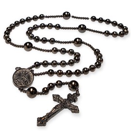 Sinai Rosaries Gun Metal World War I Seven Sorrow Original Solid Stainless Steel Rosary Beads Catholic