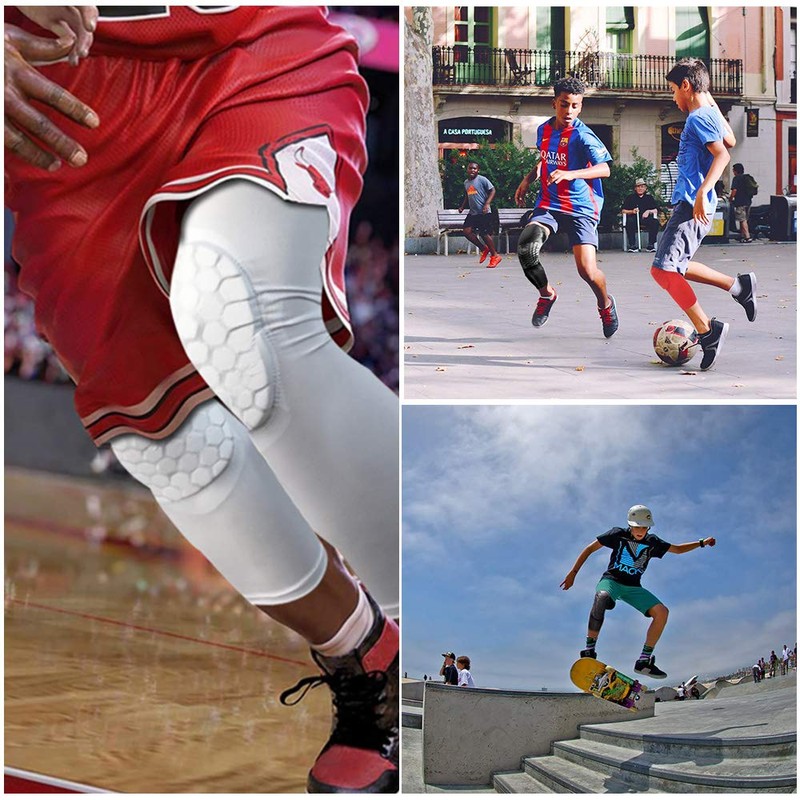 LARDROK Breathable Basketball Knee pads Compression Kneepad Sport Volleyball Long