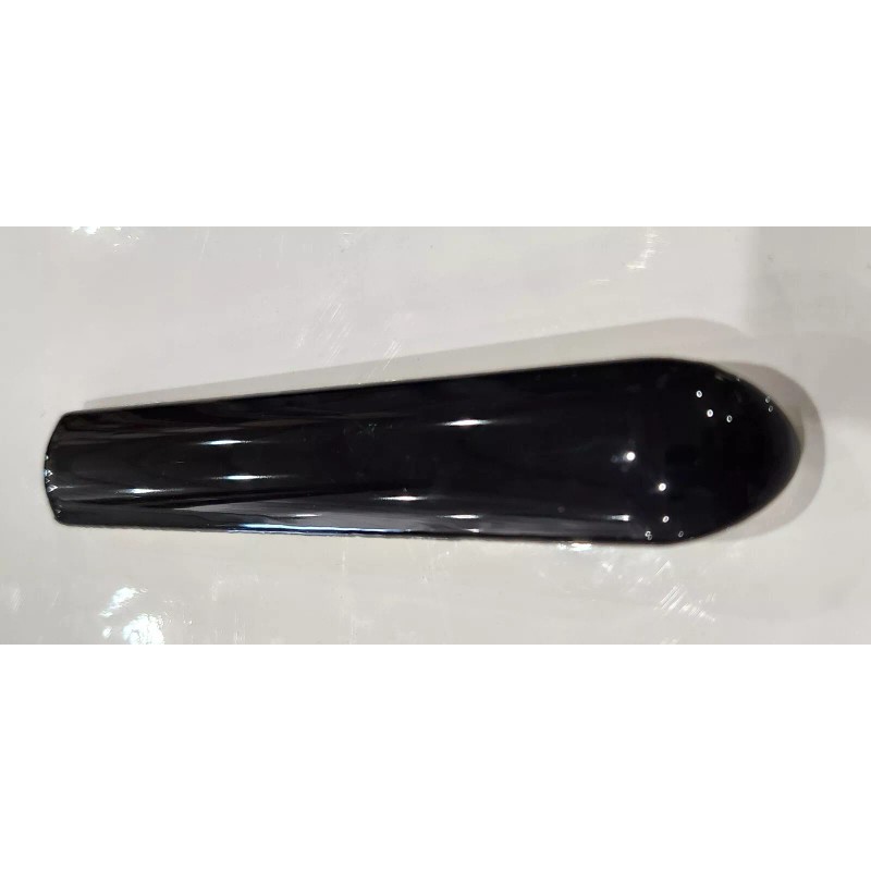 Daltile Glossy Black Quarter Round Corner Beak Ceramic Tile 1x6