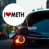 WitnyStore I Heart Meth Sticker - Multisurface Decal - Durable