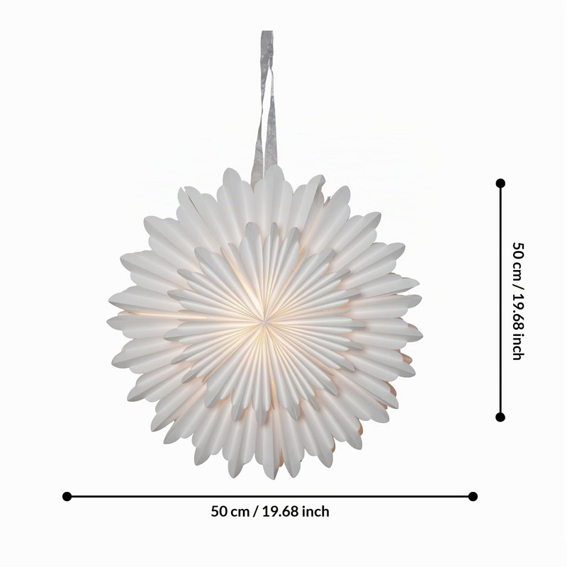 EGLO Christmas Star for Indoor Use Paper Hanging Decoration Star