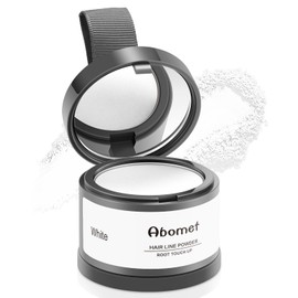 Root Touch Up Instantly Gray Coverage Powder - Touch Up Hairline, Conceal Hair Loss and Thinning For Women and Men, Hair Fibers (White)