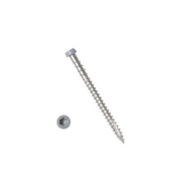 YYL,Composite Decking Stainless Steel Wood Screw, 10x2-1/2",Star Drive,Torx 20, Type 17 Slot Point,Wood Screw,1 Free Bit Included (#10x2-1/2", Gray, 350)