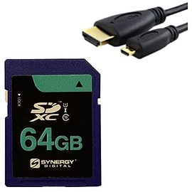 Accessory Kit Compatible with Synergy Digital, Works with Sony ALPHA A9 II MIRRORLESS Digital Camera includes: HDMI6FMC AV & HDMI Cable, SY-SD64GB Memory Card