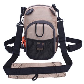 Raprance Fly Fishing Chest Bag Waist Packs for Outdoor Activities (Khaki)