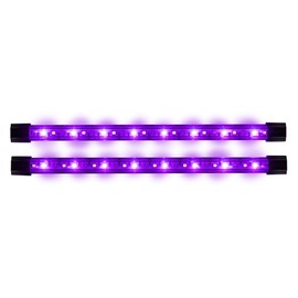 GloFish 10-Inch LED Light Sticks for Fish Aquariums Up to 75 Gallons, 2 Count, with White, Blue and Magenta LED Lights
