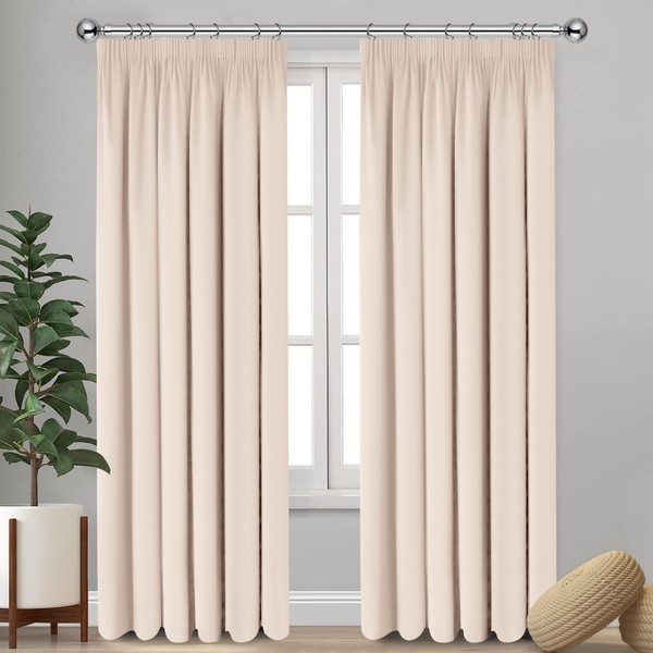 Imperial Rooms Blackout Curtains for Living Room - Pencil Pleat
