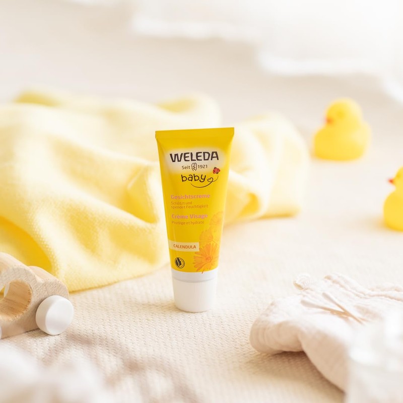 WELEDA Calendra Baby Facial Cream, 1.7 fl oz (50 ml),
