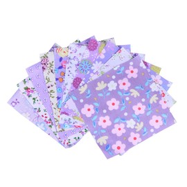 Hohopeti 7 Pack Cotton Twill Fabric Handmade Floral Cotton Cloth for Quilting Decorative Projects Random Style