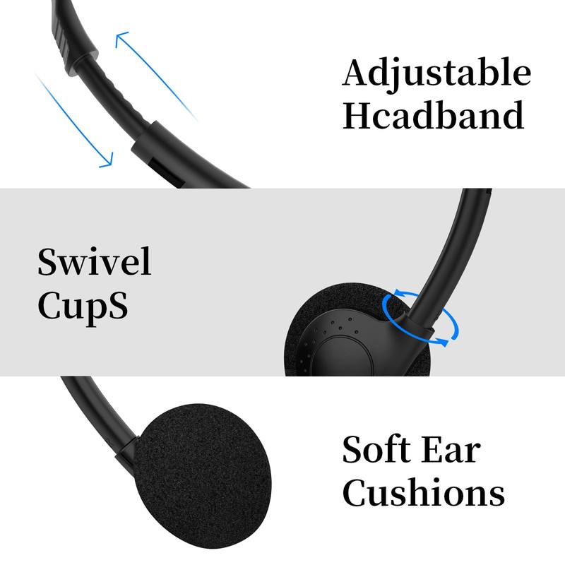 HOTKUDO Bulk Headphones for Classroom, 20 Pack Class Set of
