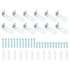 PATIKIL Whiteboard Mounting Hardware, 12 Set White Board Wall Hanger