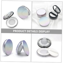 SAFIGLE Travel Size Makeup Powder Compacts Portable Loose Powder Boxes Abs Material Leakproof