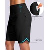 G Gradual Women's 9" Long Swim Board Shorts with Zipper