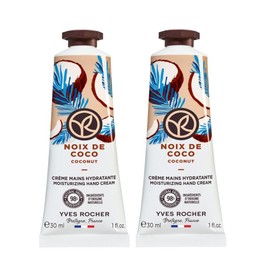 Yves Rocher, Crema para Manos Humectante, Coco, 30 ml, Paquete 2