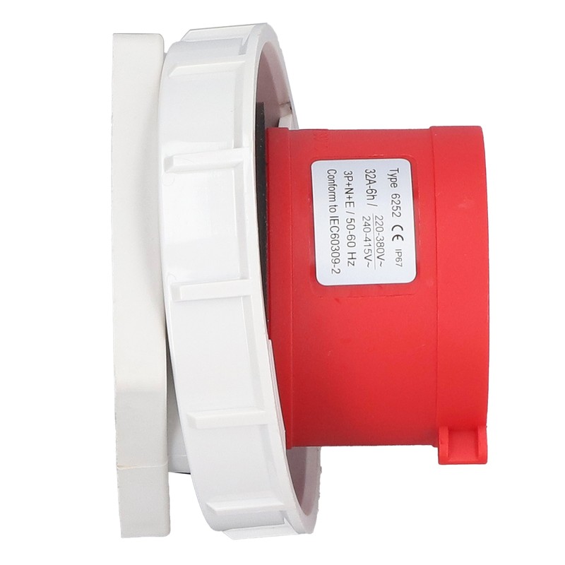 Industrial Socket IP67 Waterproof Aviation Connector 3P+N+E 32A AC 220380V