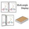 AVEAX Double 5x7 Picture Frame Hinged Folding Photo Frame with