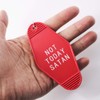 Motel Key Tag Gifts Not Today Satan Keychain Unique Hotel